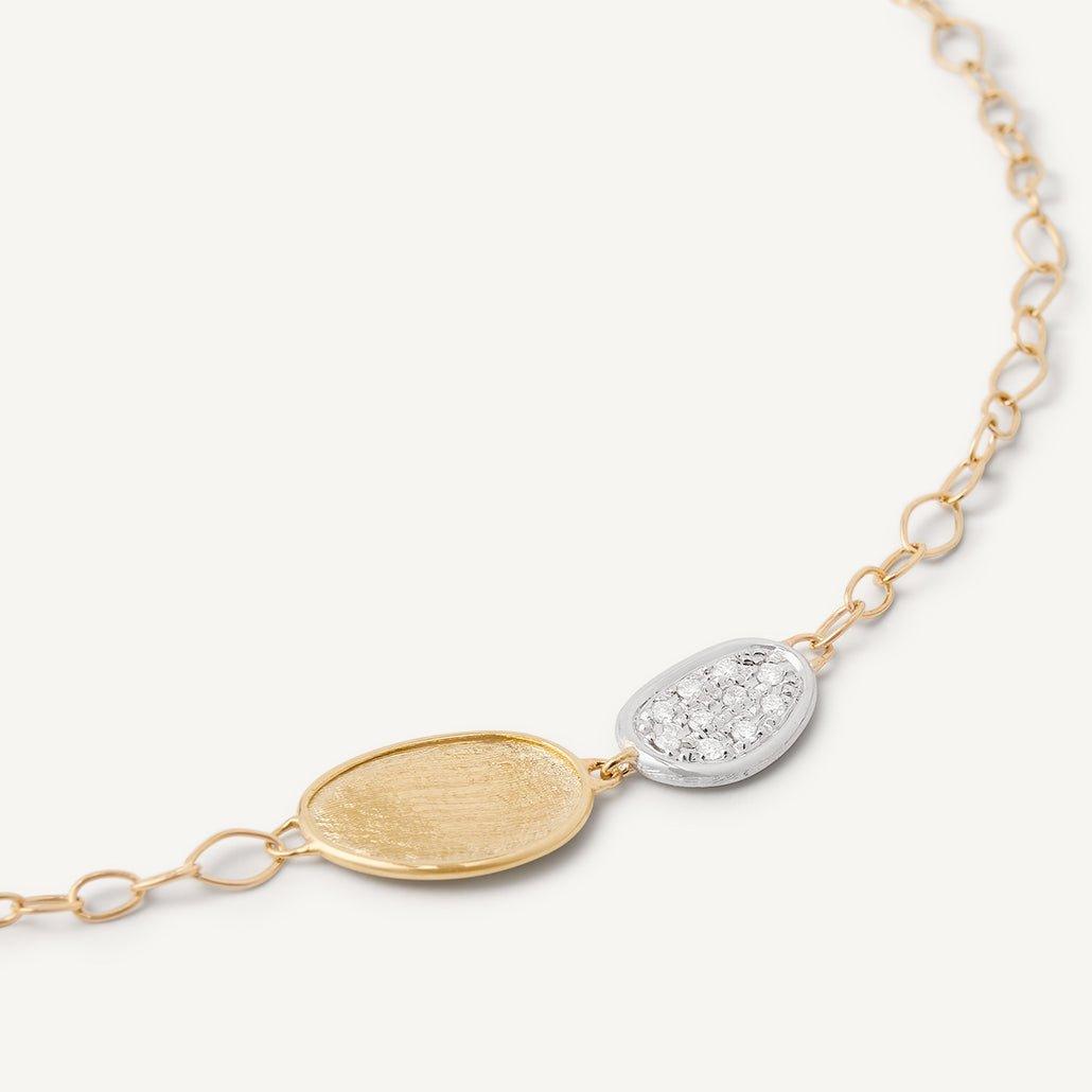 Marco Bicego Lunaria Mini 18k Gold Diamond Bracelet - Orsini Jewellers