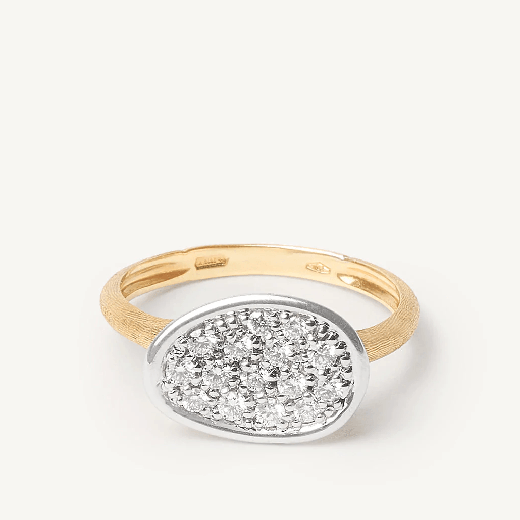 Marco Bicego Lunaria Mini 18k Gold Diamond Ring - Orsini Jewellers