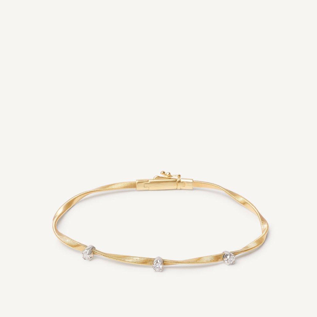 Marco Bicego Marrakech 18k Gold Diamond Bracelet 1 Strand - Orsini Jewellers