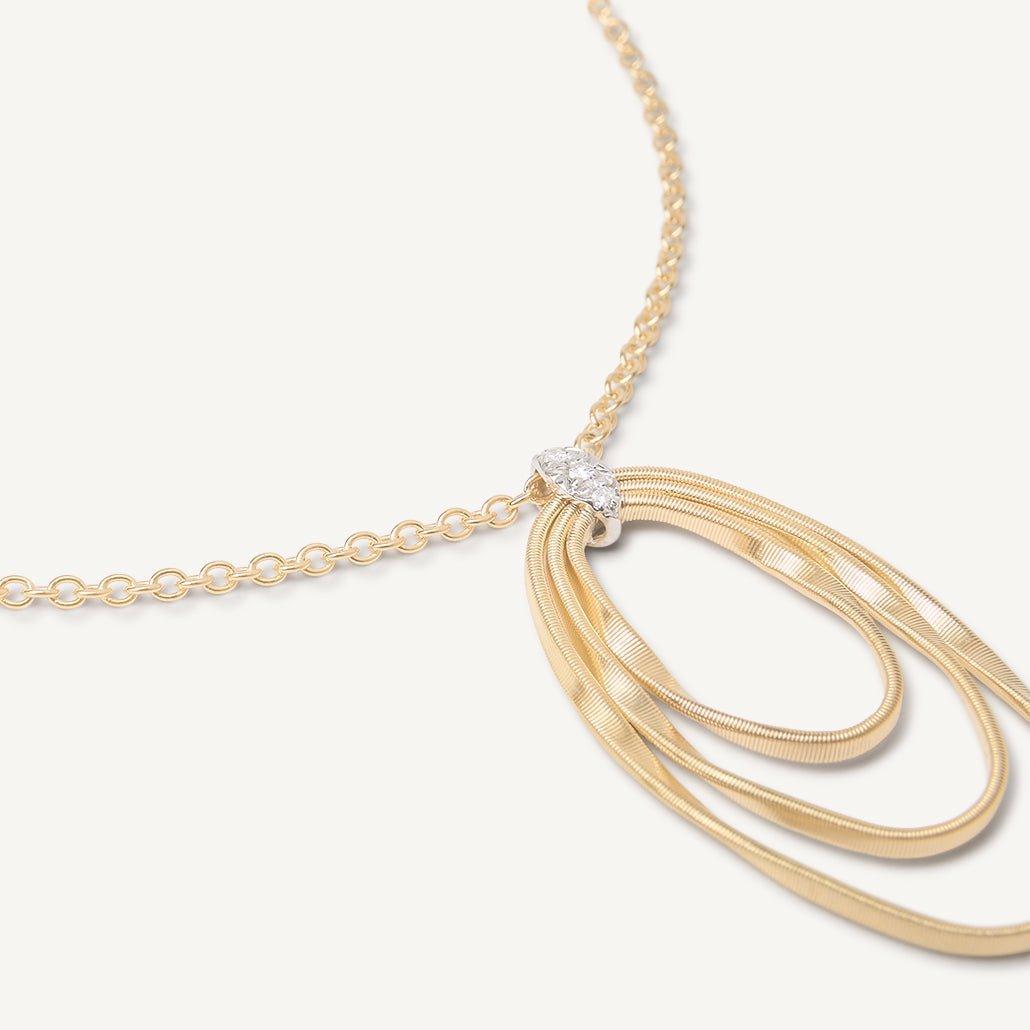 Marco Bicego Marrakech Onde 18k Gold Diamond Necklace - Orsini Jewellers