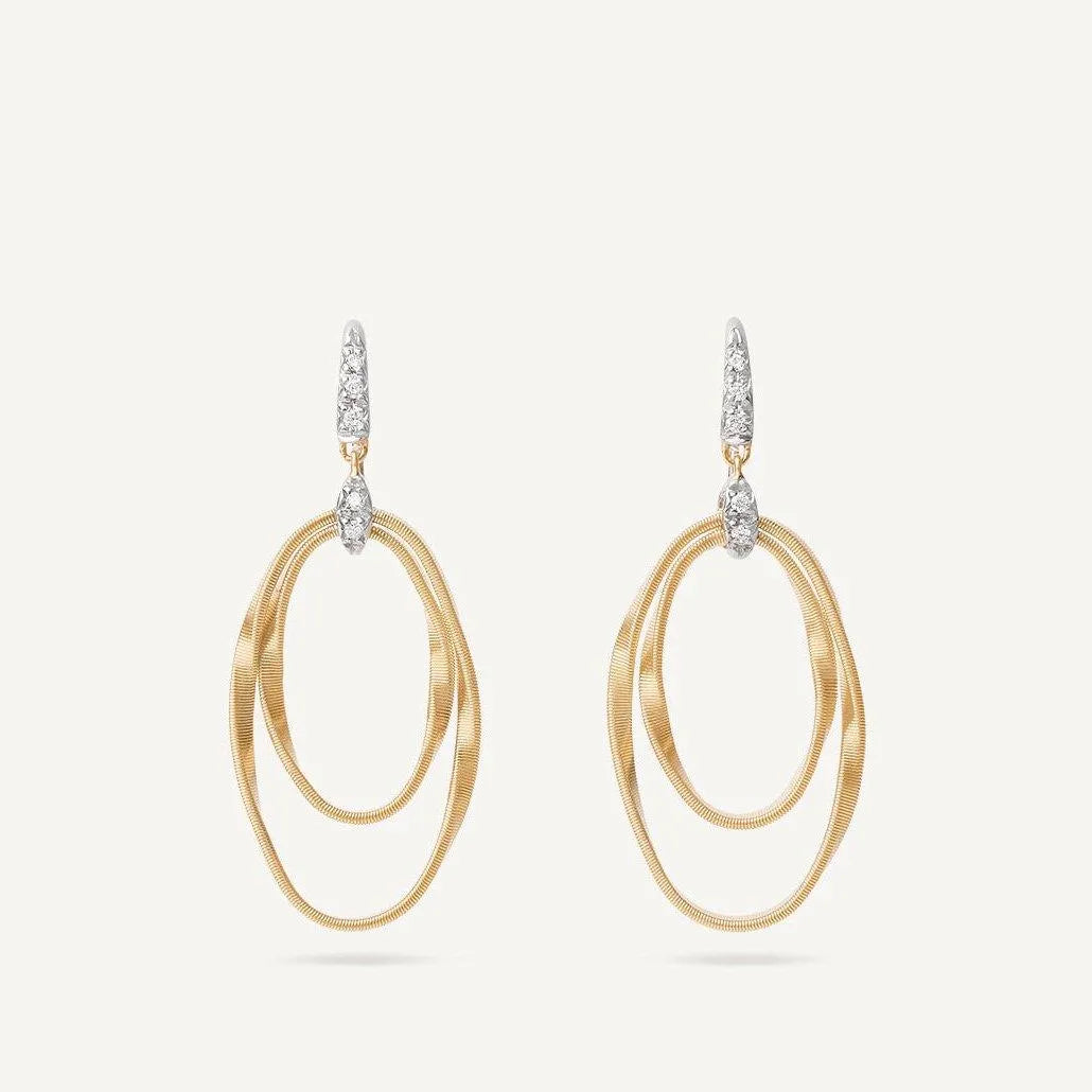 Marco Bicego Marrakech Onde Hoop Earrings in 18k Yellow Gold - Orsini Jewellers