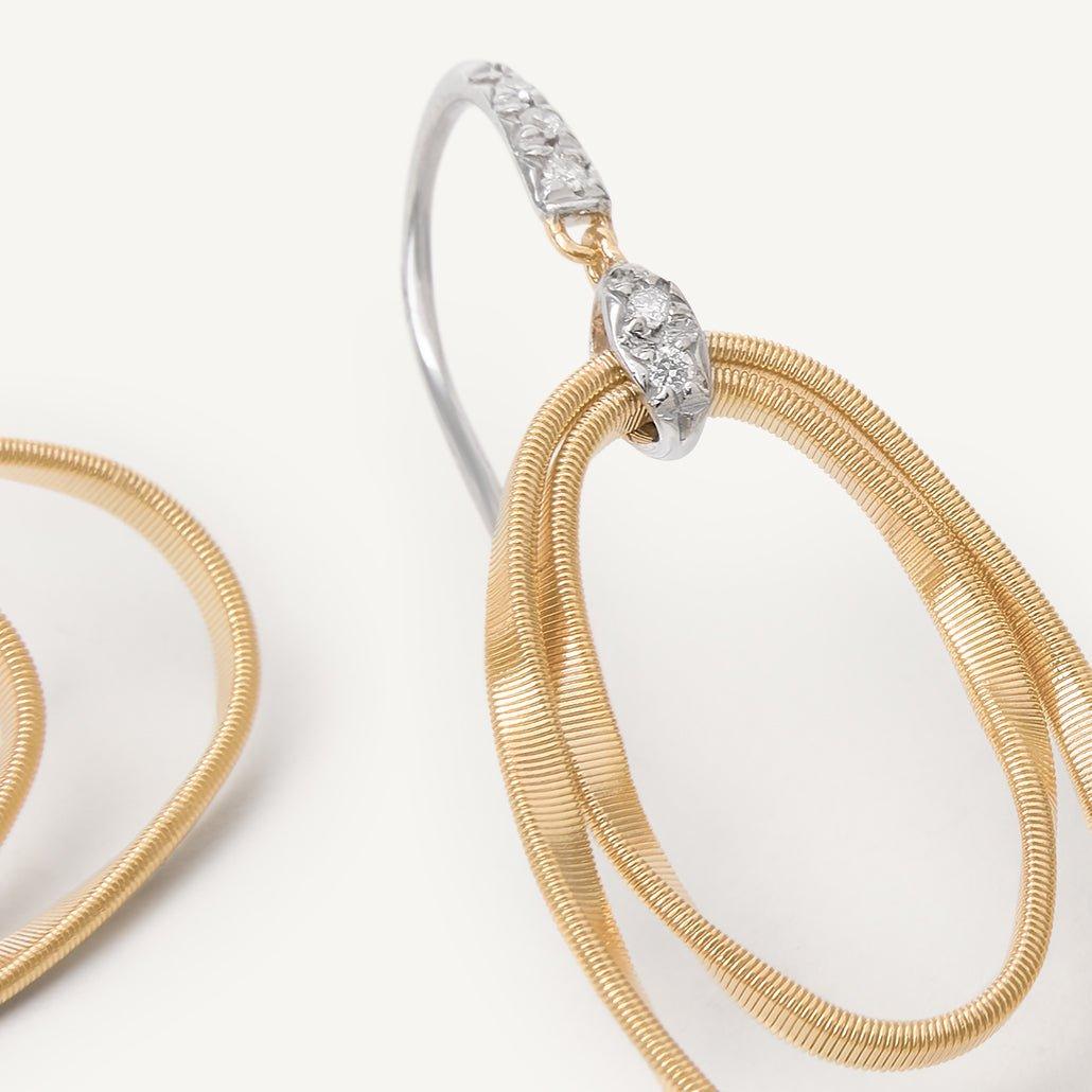 Marco Bicego Marrakech Onde Hoop Earrings in 18k Yellow Gold - Orsini Jewellers