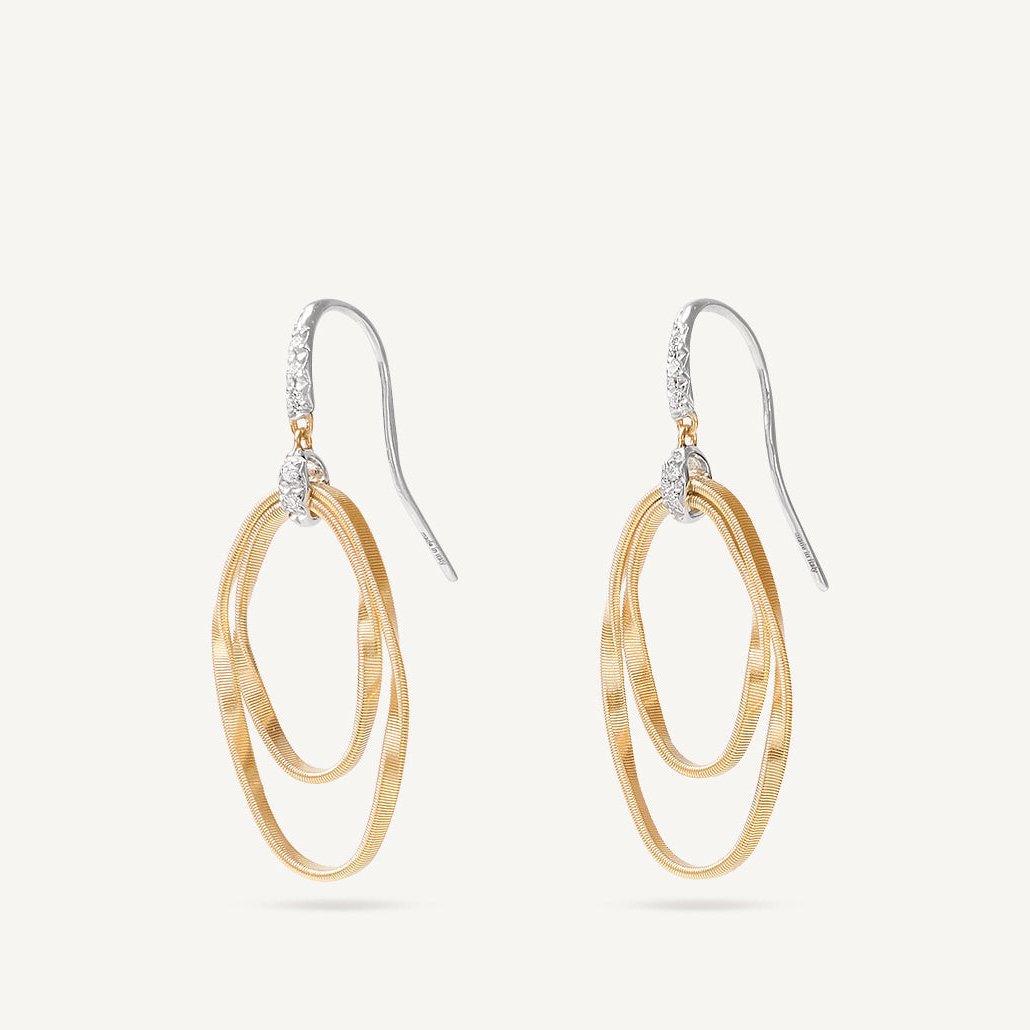 Marco Bicego Marrakech Onde Hoop Earrings in 18k Yellow Gold - Orsini Jewellers