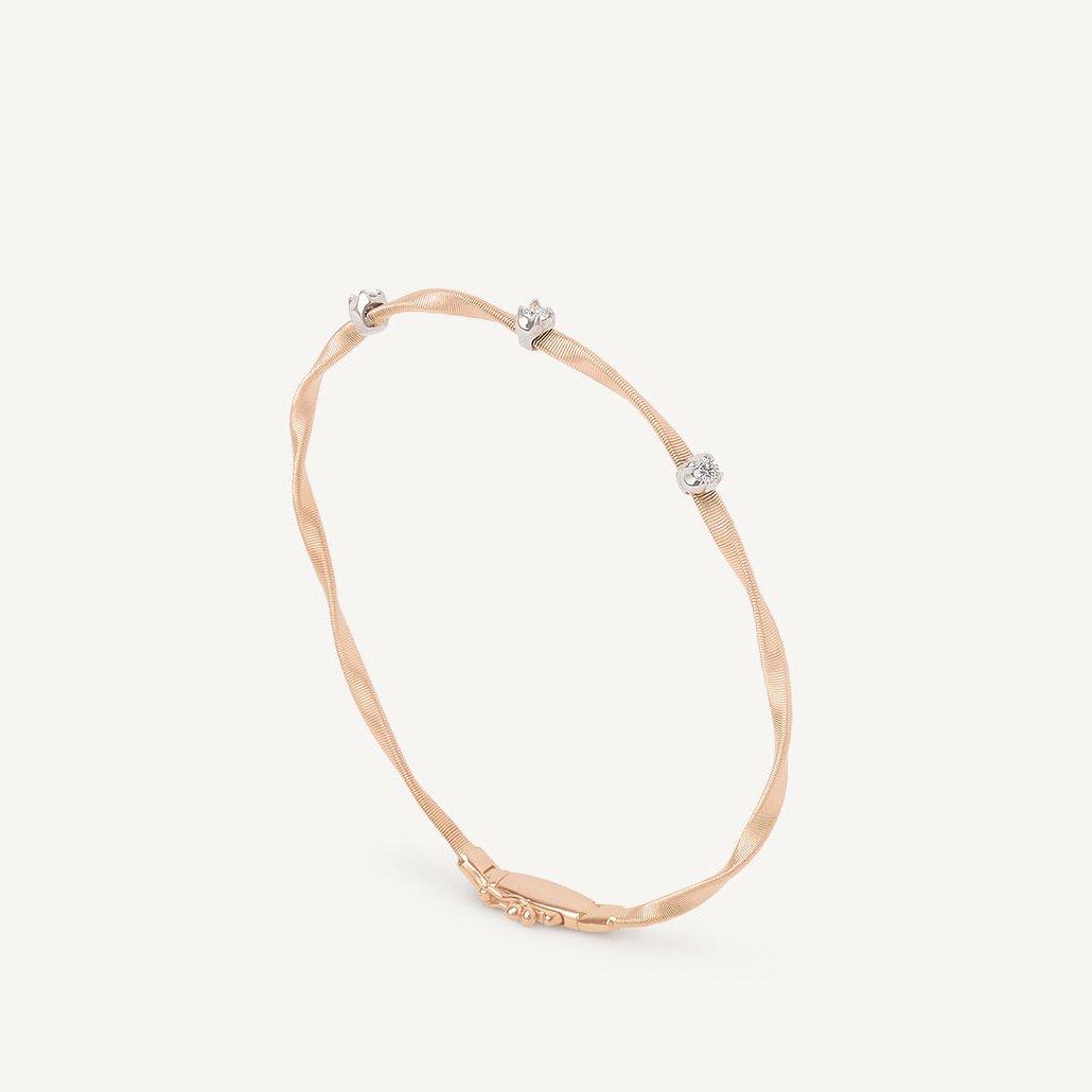 Marco Bicego Marrakech Rose Gold Diamond Bracelet 1 Strand - Orsini Jewellers