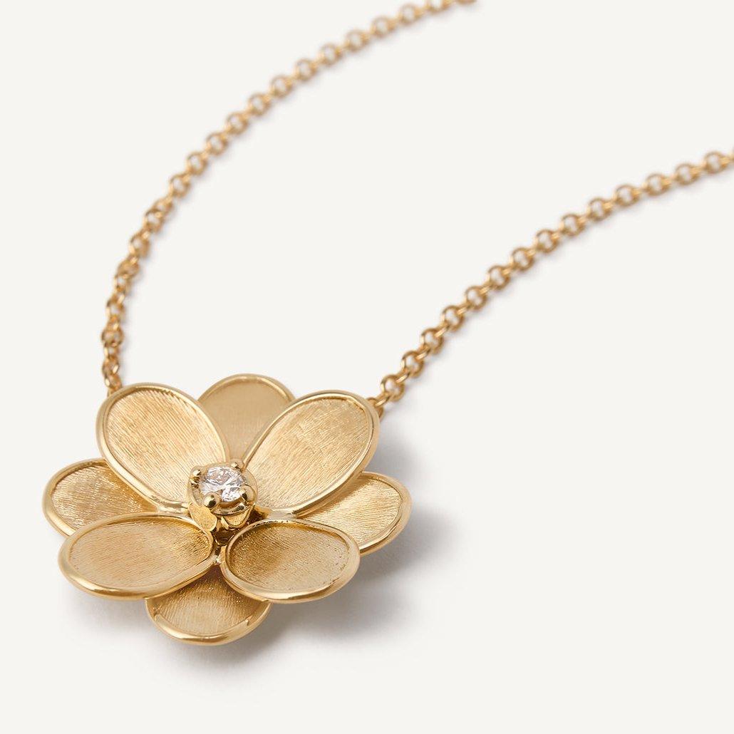 Marco Bicego Petali 18k Gold Diamond Necklace Short - Orsini Jewellers