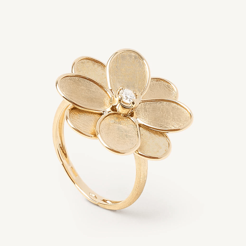 Marco Bicego Petali 18k Gold Diamond Ring Small - Orsini Jewellers