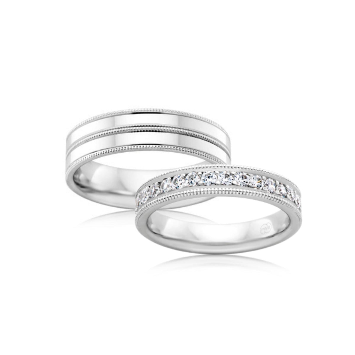 Milgrain Edge Flat Wedding Ring - Orsini Jewellers