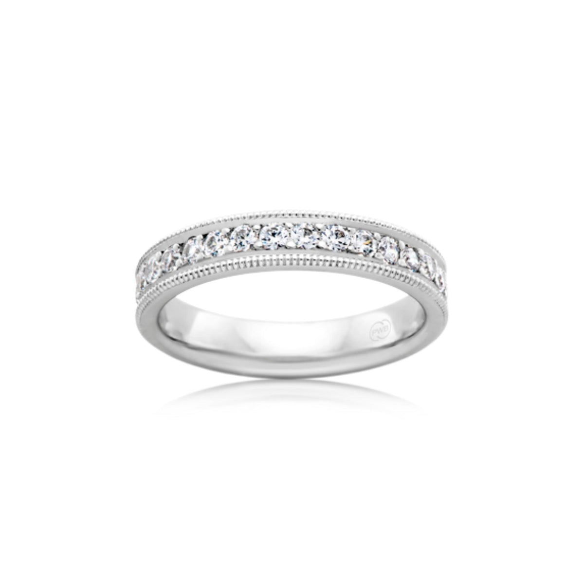 Milgrain Edge Flat Wedding Ring - Orsini Jewellers