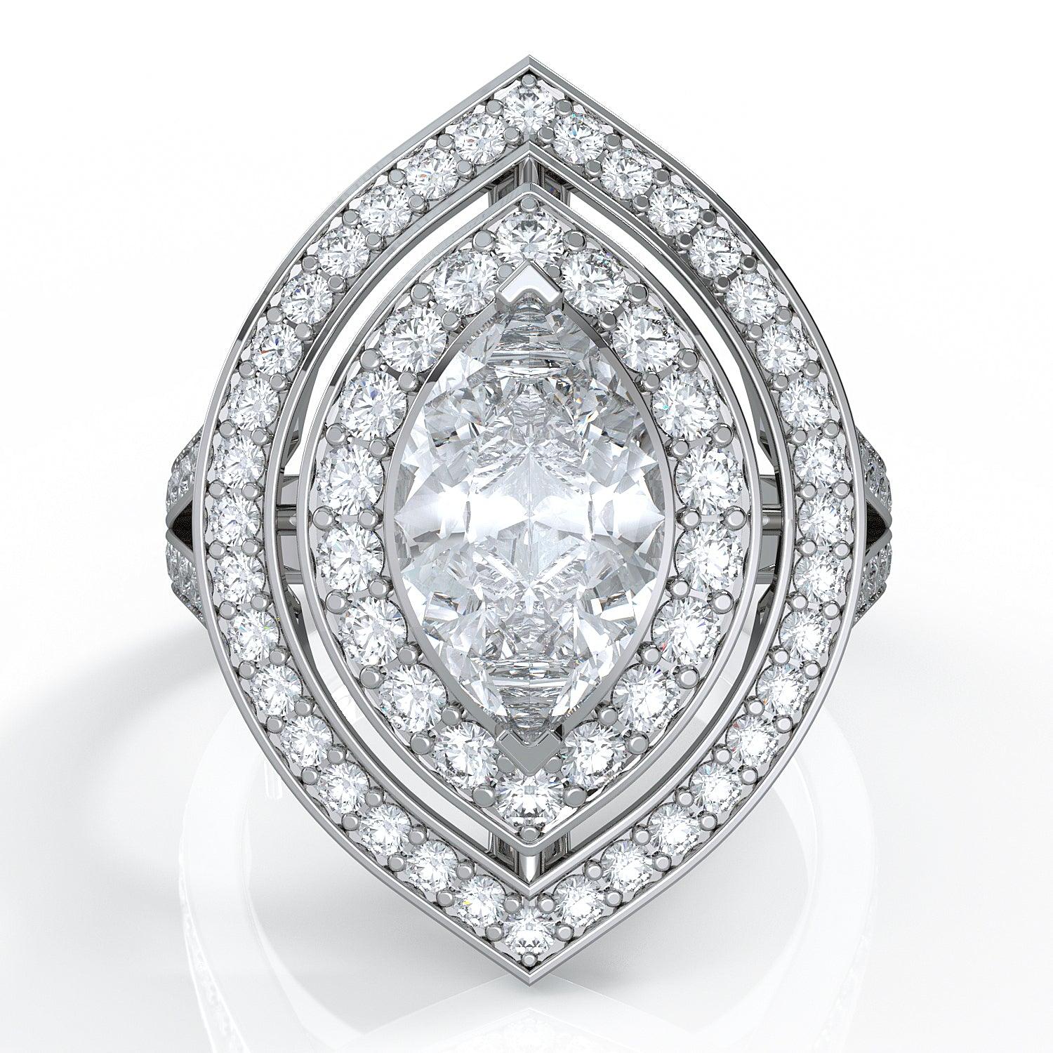 Orsini Grande Gondola Engagement Ring - Orsini Jewellers