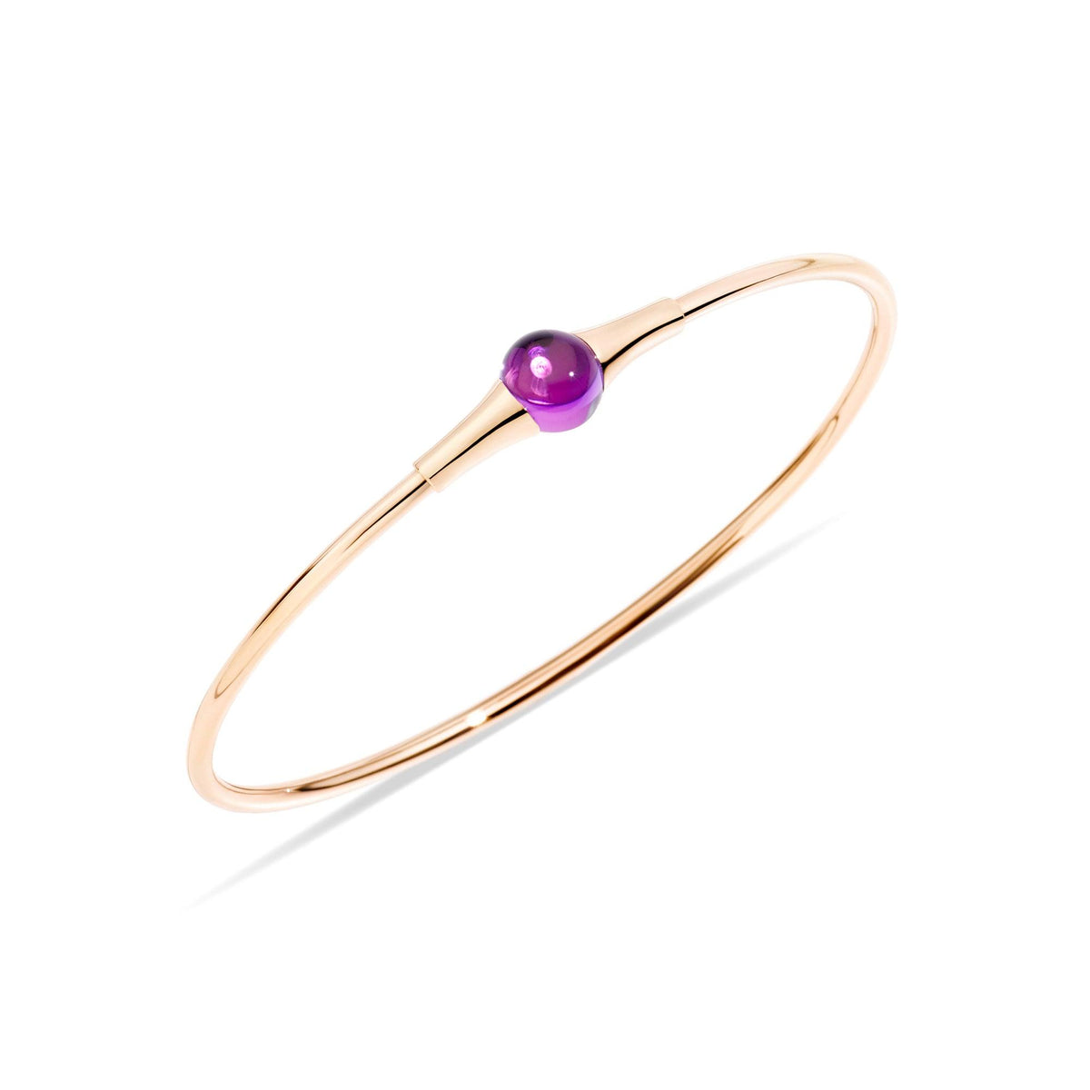 Pomellato M&#39;Ama Non M&#39;Ama Bangle 18k Gold with Chabochon Amethyst - Orsini Jewellers