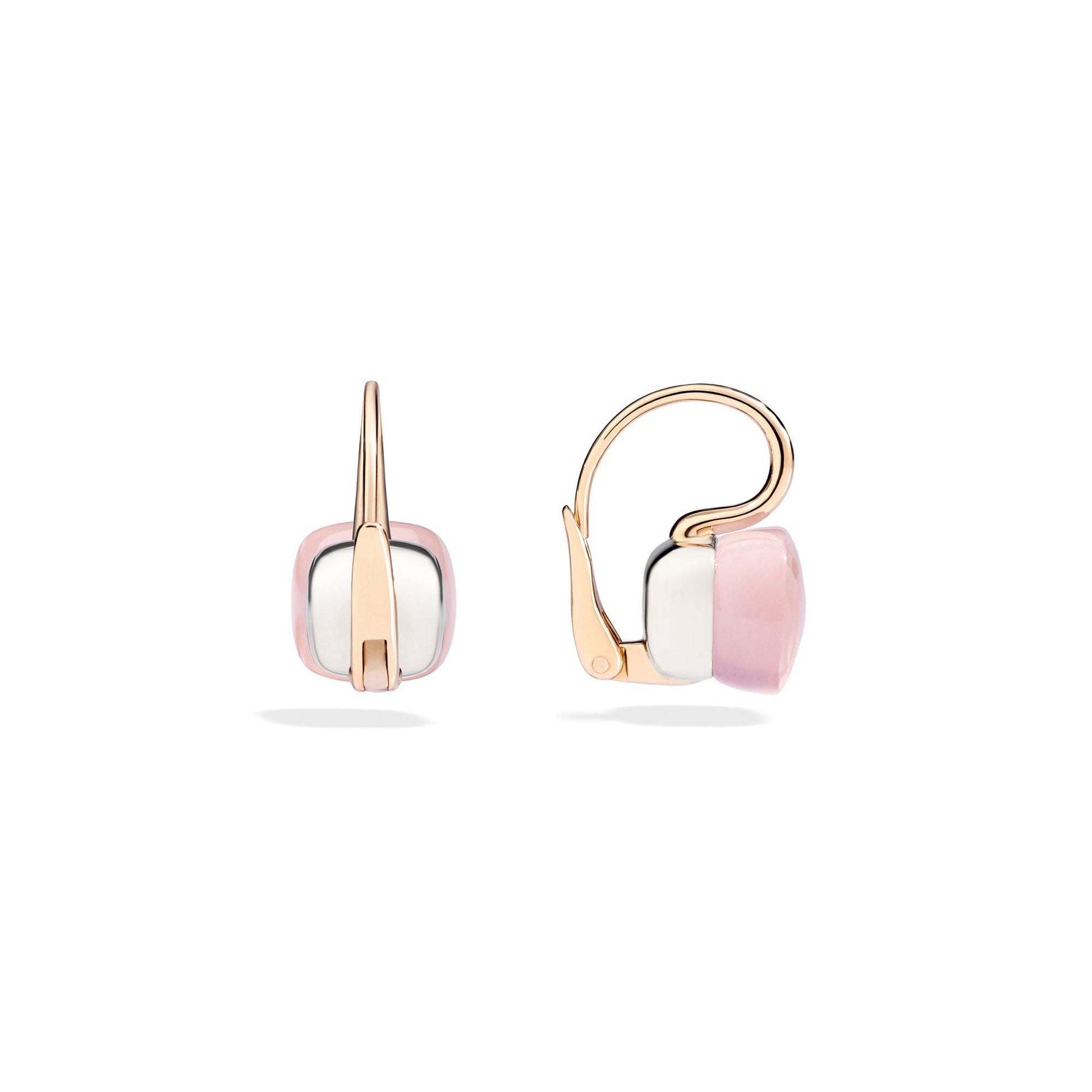 Pomellato Nudo Classic Earrings 18k Gold with Pink Quartz - Orsini Jewellers