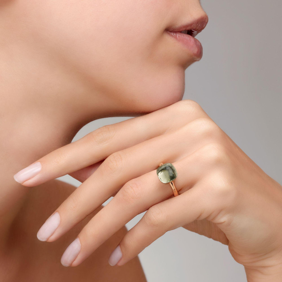 Pomellato Nudo Classic Ring 18k Gold with Prasiolite - Orsini Jewellers