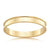 Raised Edge Yellow Gold Womens Wedding Ring - Orsini Jewellers